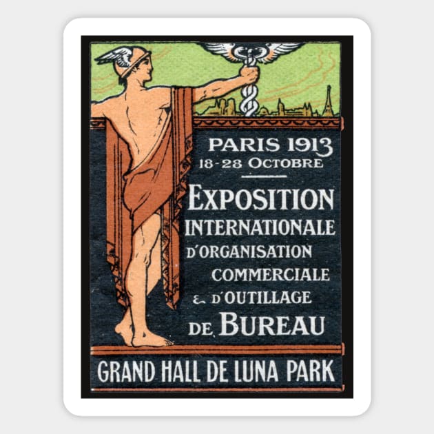 1913 Paris France Exposition Magnet by historicimage